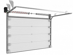 Промышленные секционные ворота  ISD THERMALPRO из стальных сэндвич-панелей с торсионным механизмом (5000x4200)